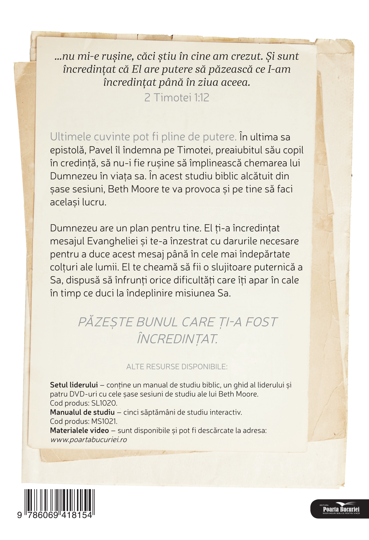 Păzește ce ți s-a încredințat_Ghidul liderului