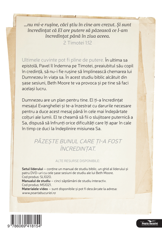 Păzește ce ți s-a încredințat_Ghidul liderului