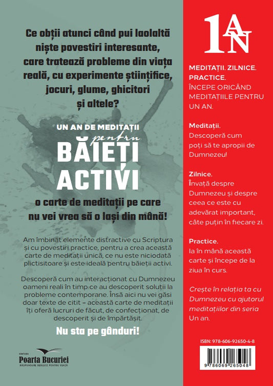 Un an de meditații pentru băieți activi