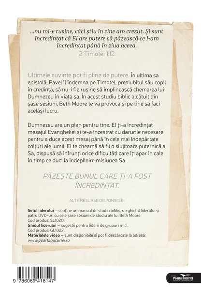 Păzește ce ți s-a încredințat_Manual de studiu